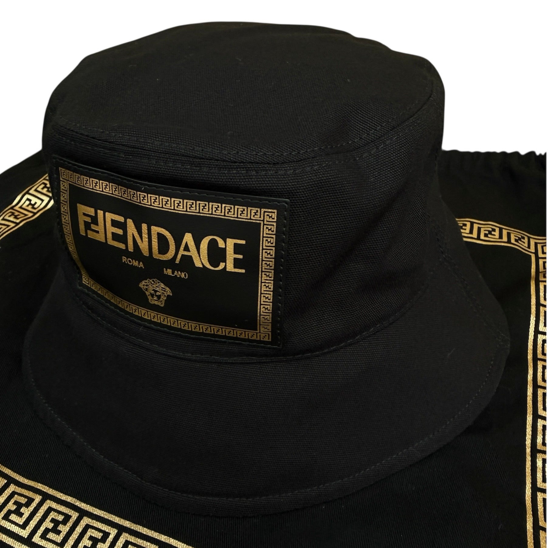 FENDI × VERSACE FENDACE バケットハット ブラック フェンダーチェ