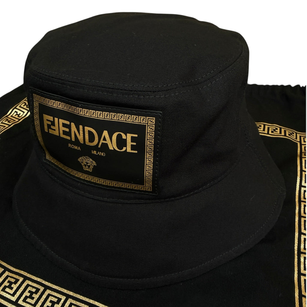 FENDI × VERSACE FENDACE バケットハット ブラック フェンダーチェ コラボ 帽子 Bucket Hat Black