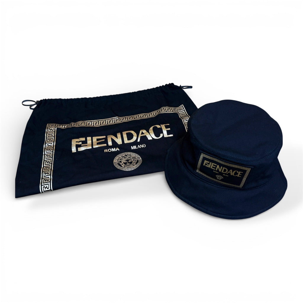 FENDI × VERSACE FENDACE バケットハット ブラック フェンダーチェ コラボ 帽子 Bucket Hat Black
