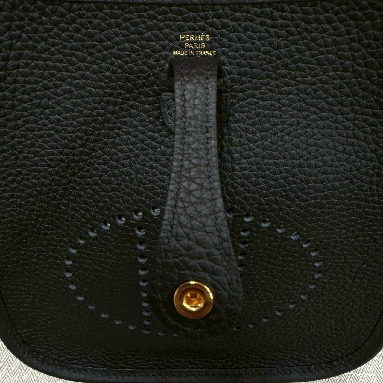 HERMÈS Evelyne TPM Black Gold Hardware Stamp K エルメス エヴリン TPM ブラック ゴールド金具 刻印K