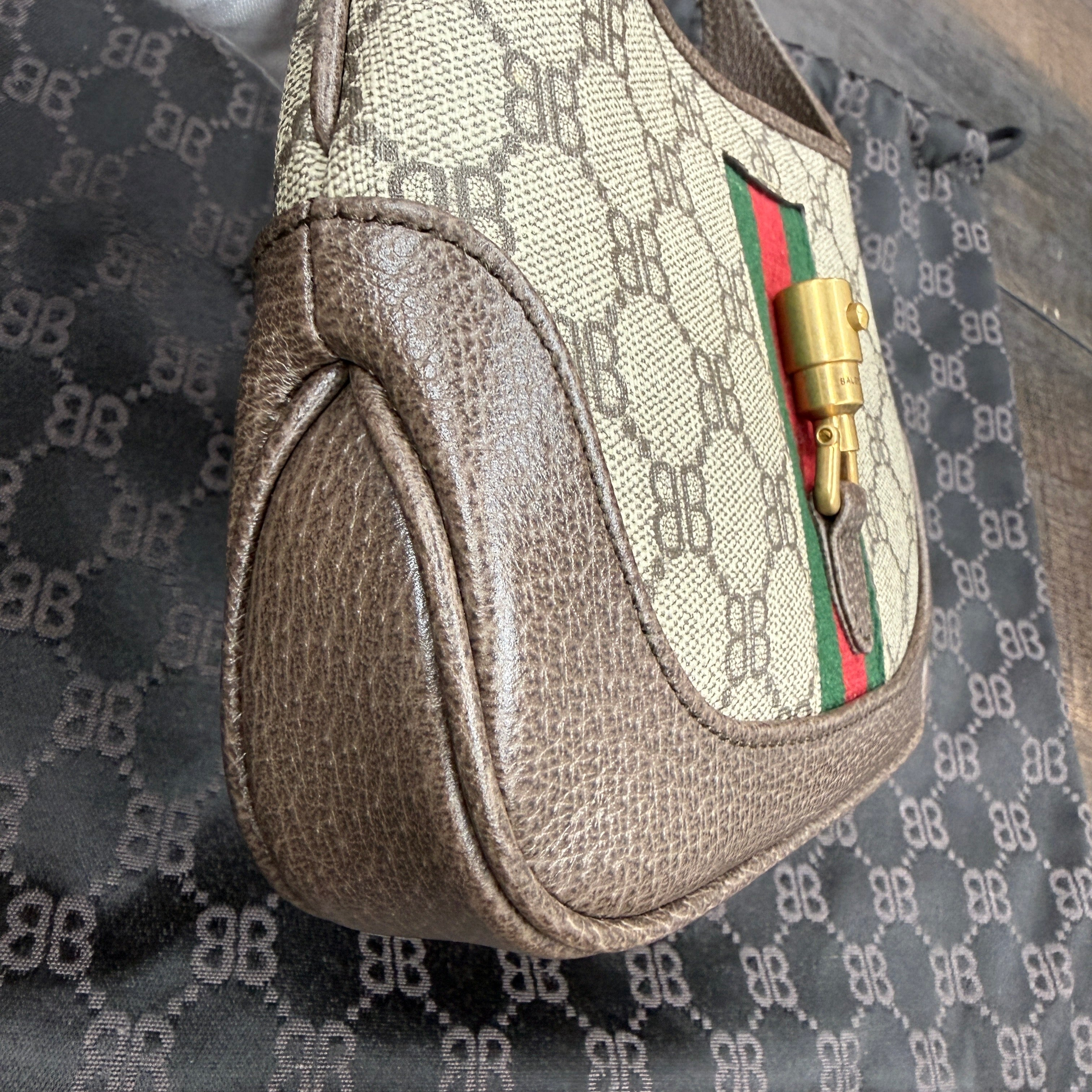 GUCCI × BALENCIAGA The Hacker Project Jackie 1961 Mini Bag BB Monogram Canvas グッチ × バレンシアガ ザ ハッカー プロジェクト ジャッキー1961 ミニバッグ