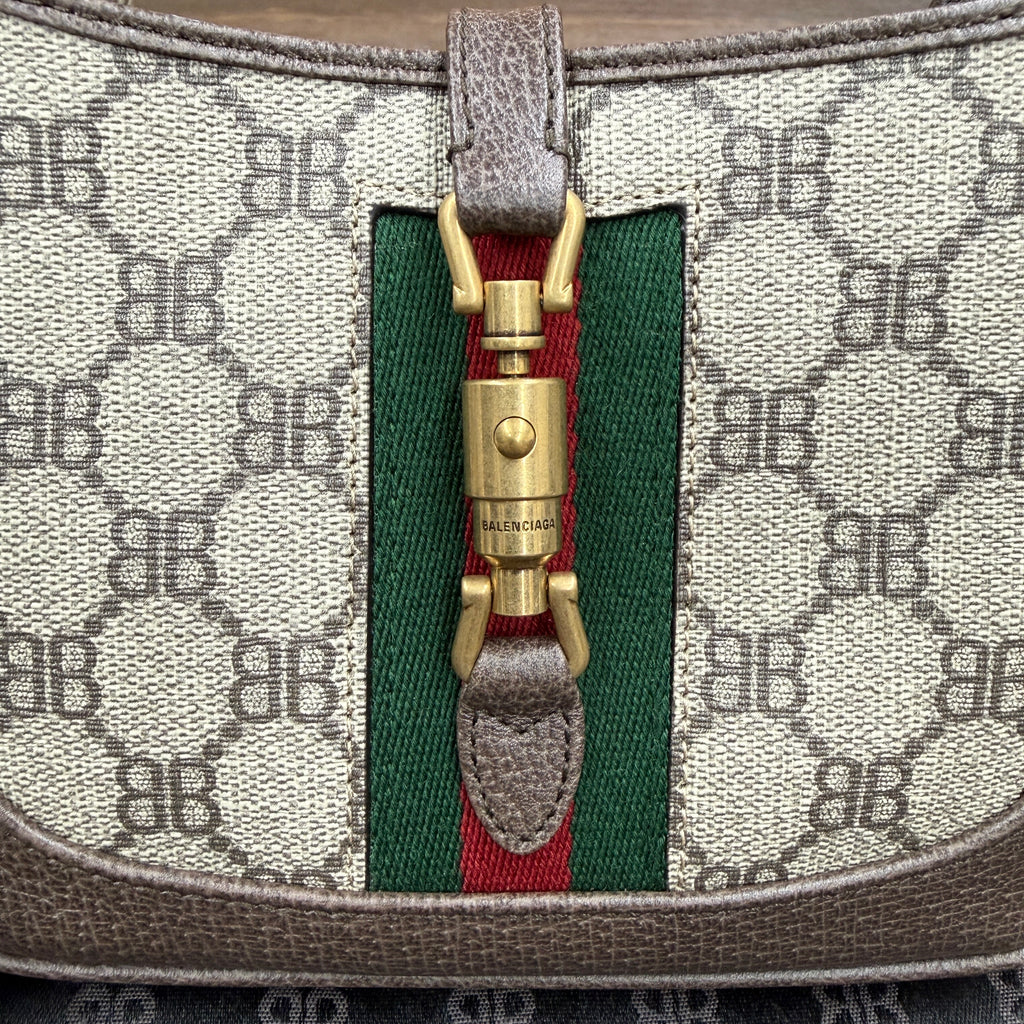 GUCCI × BALENCIAGA The Hacker Project Jackie 1961 Mini Bag BB Monogram Canvas グッチ × バレンシアガ ザ ハッカー プロジェクト ジャッキー1961 ミニバッグ