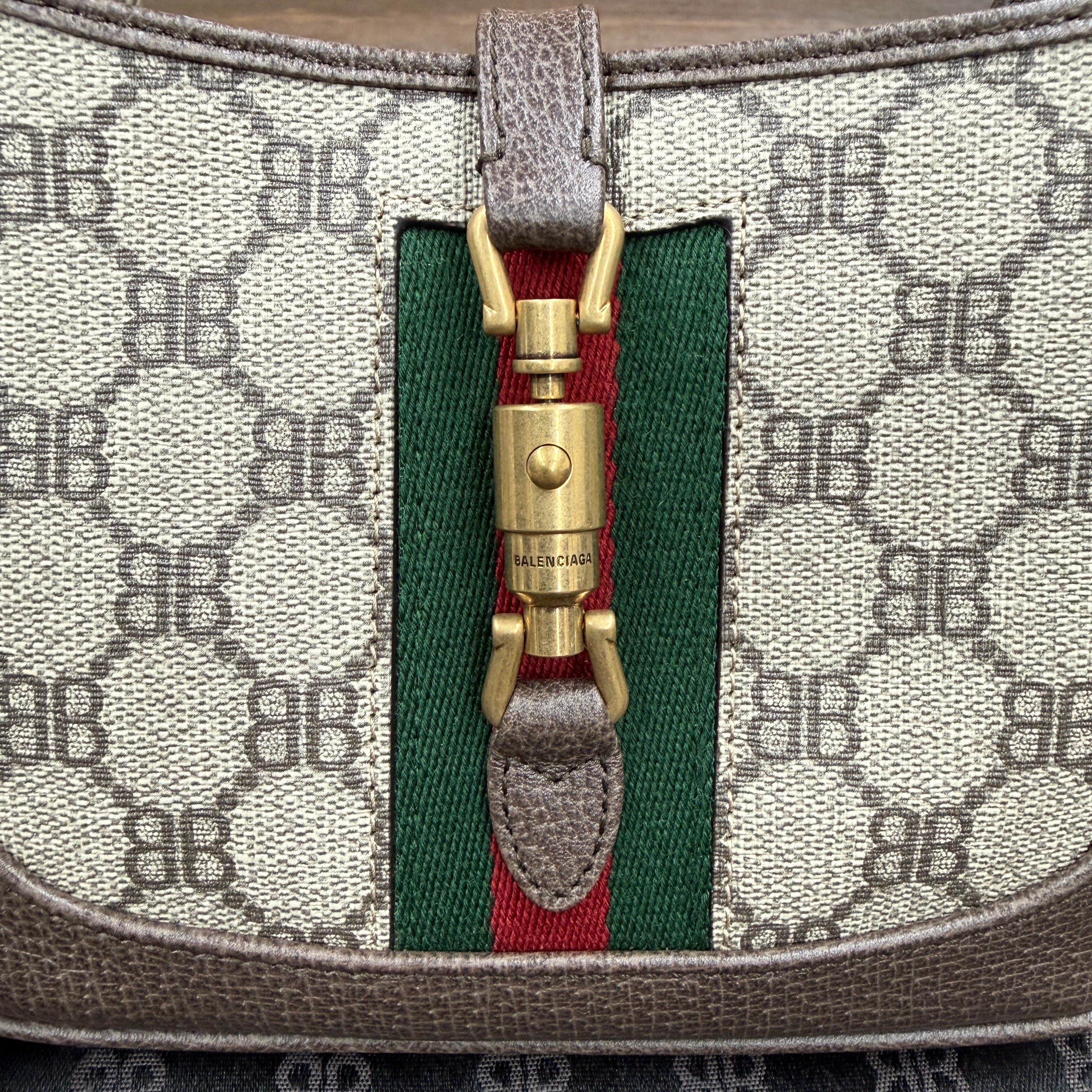 GUCCI × BALENCIAGA The Hacker Project Jackie 1961 Mini Bag BB Monogram Canvas グッチ × バレンシアガ ザ ハッカー プロジェクト ジャッキー1961 ミニバッグ