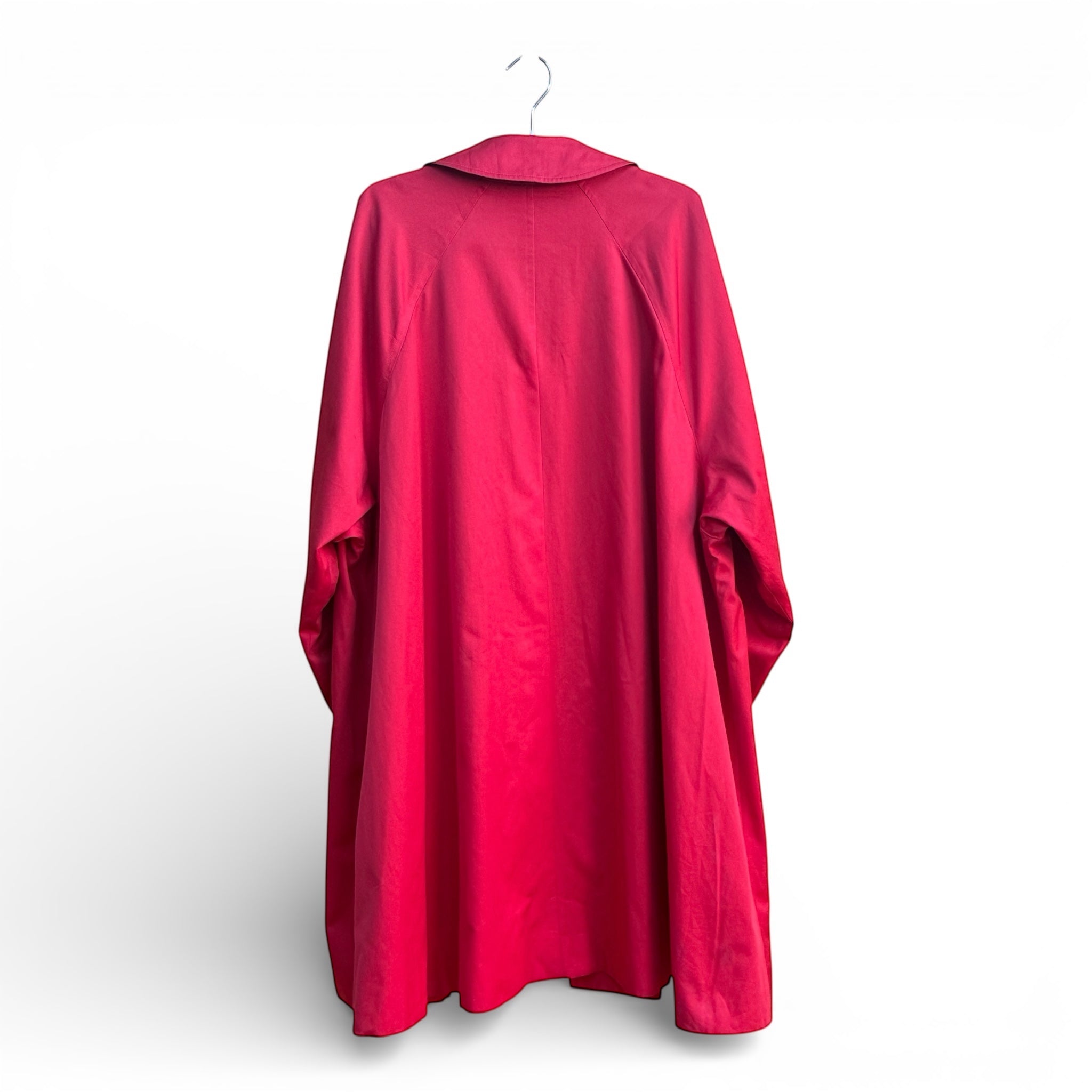 Extremely Rare Red Burberrys Balmacaan Coat 80s 英国製 バーバリー