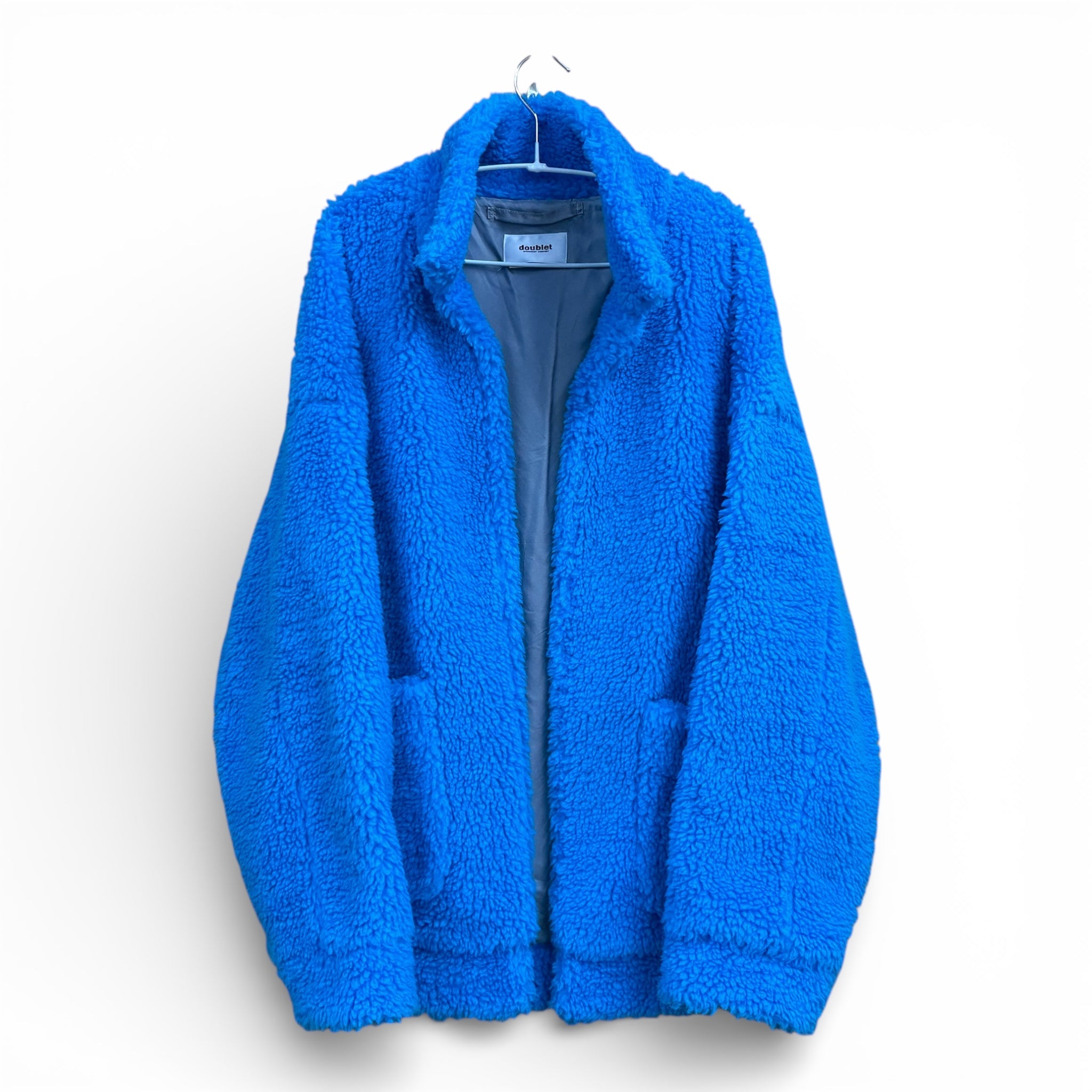 doublet Painting Back Boa Jacket Blue ダブレット ペイント バックプリント ボアジャケット ブルー