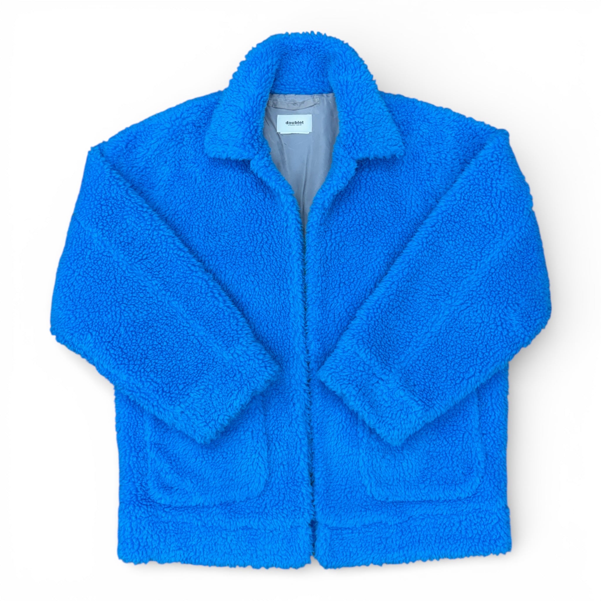 doublet Painting Back Boa Jacket Blue ダブレット ペイント バックプリント ボアジャケット ブルー