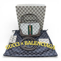 GUCCI × BALENCIAGA The Hacker Project Jackie 1961 Mini Bag BB Monogram Canvas グッチ × バレンシアガ ザ ハッカー プロジェクト ジャッキー1961 ミニバッグ