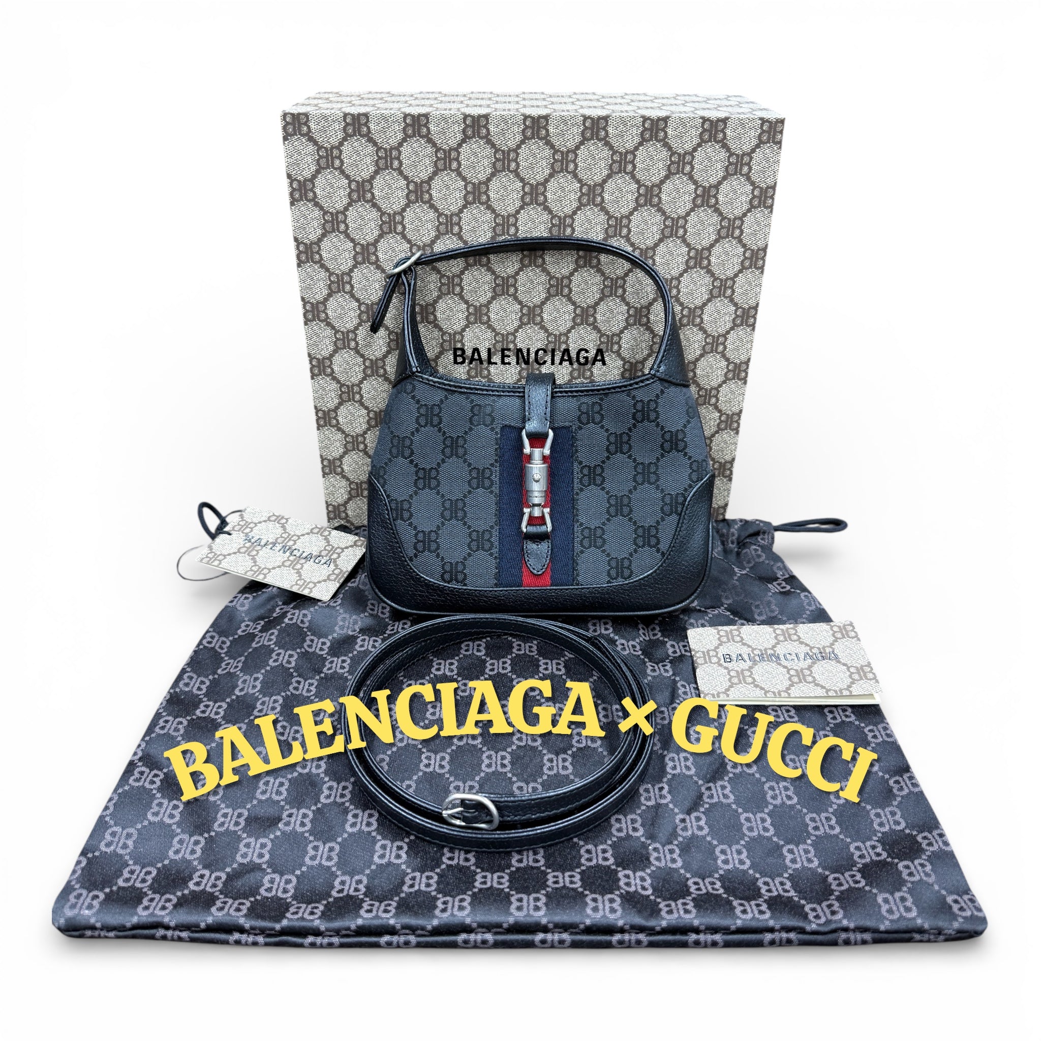 【最終値下げ】ザ ハッカープロジェクト ジャッキー1961 2WAYバッグ BALENCIAGA × GUCCI The Hacker Project Jackie 1961 Mini Bag