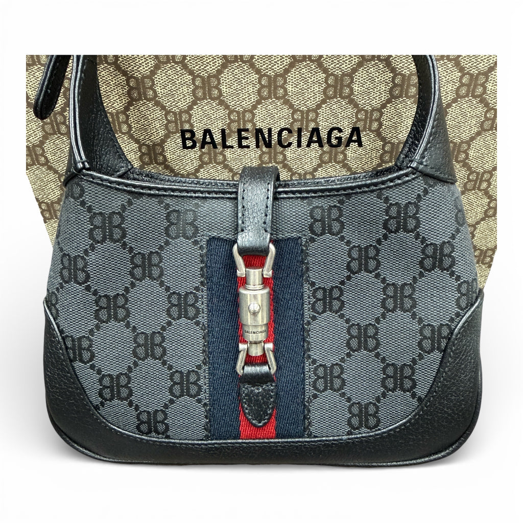 BALENCIAGA × GUCCI The Hacker Project Jackie 1961 Mini Bag バレンシアガ × グッチ ザ ハッカー プロジェクト ジャッキー1961 ミニバッグ
