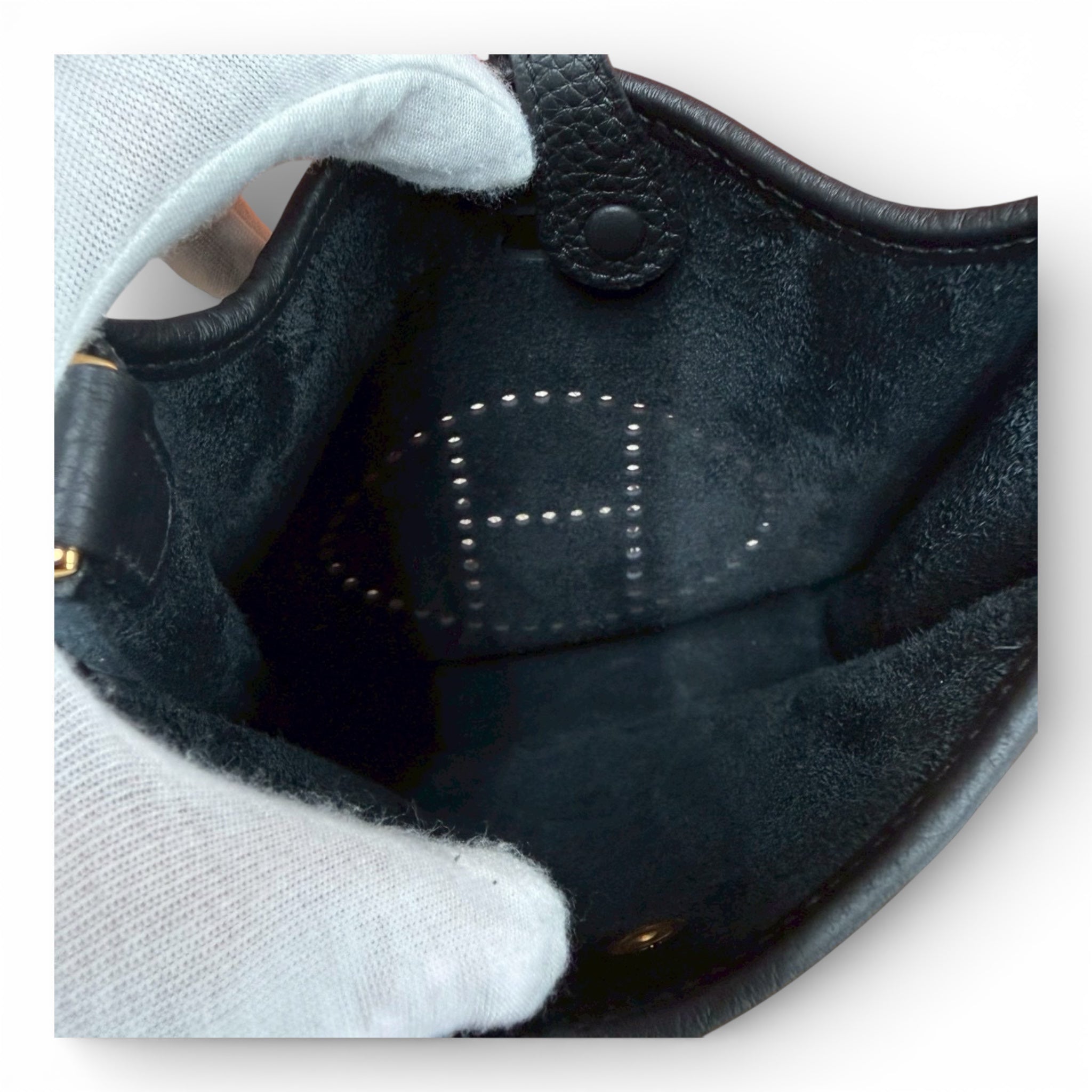 HERMÈS Evelyne TPM Black Gold Hardware Stamp K エルメス エヴリン TPM ブラック ゴールド金具 刻印K